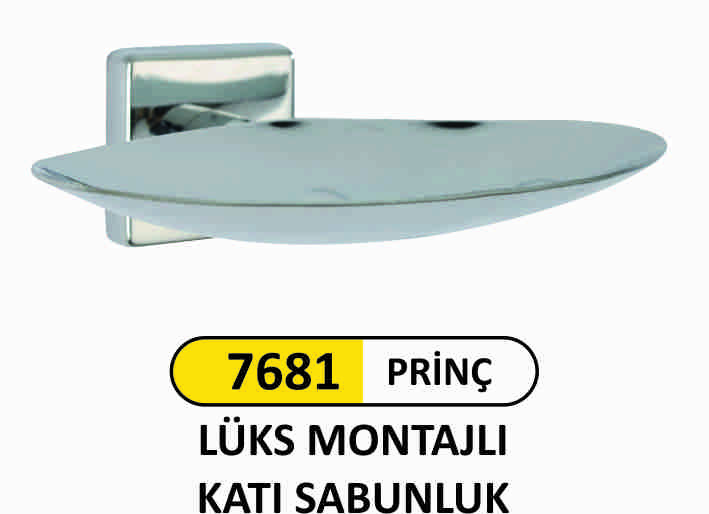 7681 Prinç Lüks Montajlı Katı Sabunluk