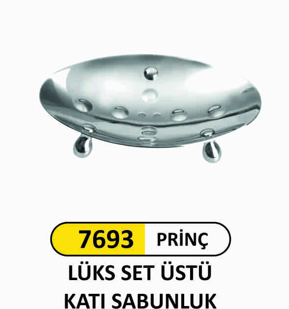 7693 Prinç Lüks Set Üstü Katı Sabunluk