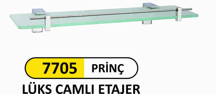 7705 Prinç Lüks Camlı Etajer