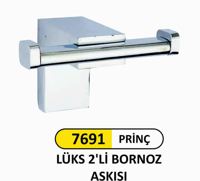 7691 Prinç Lüks 2‘Li Bornoz Askısı