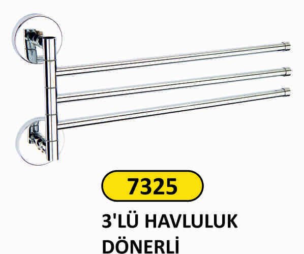 7325 Havluluk 3’Lü Pirinç