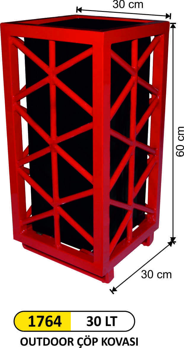 1764 30 Lt Outdoor Çöp Kovası