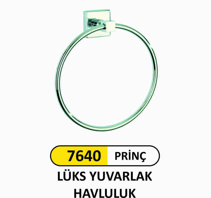 7640 Prinç Lüks Yuvarlak Havluluk