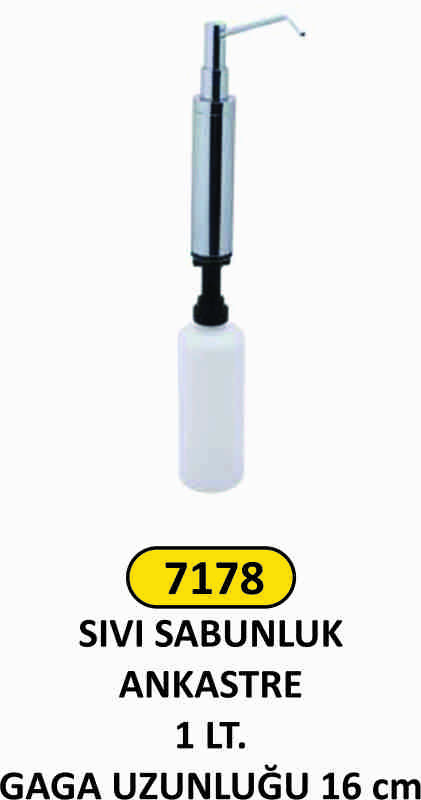 7178 Sıvı Sabunluk Ankastre 1 Lt