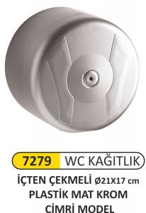 7279 Cimri Wc Kağıtlık İçten Çekmeli Krom Kaplama