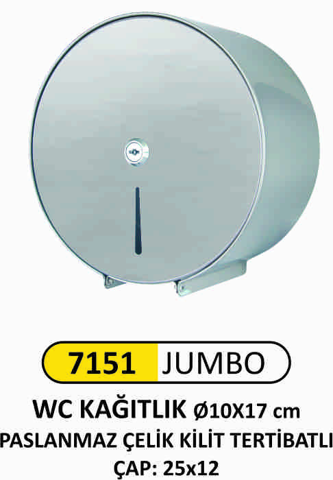 7151 Jumbo Wc Kağıtlık Paslanmaz