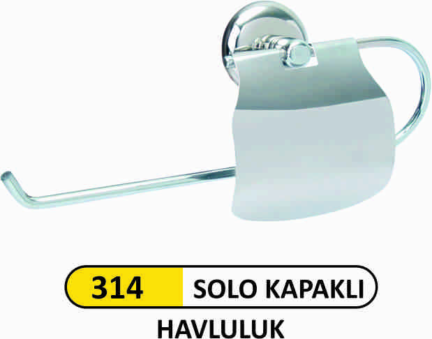 314 Solo Havluluk Krom Kapaklı