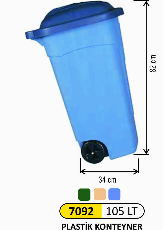 7092 Konteyner 105 Litre Plastik