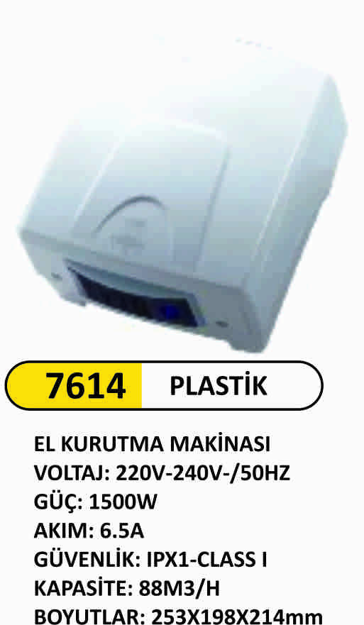 7614  Plastik El Kurutucu Fotoselli