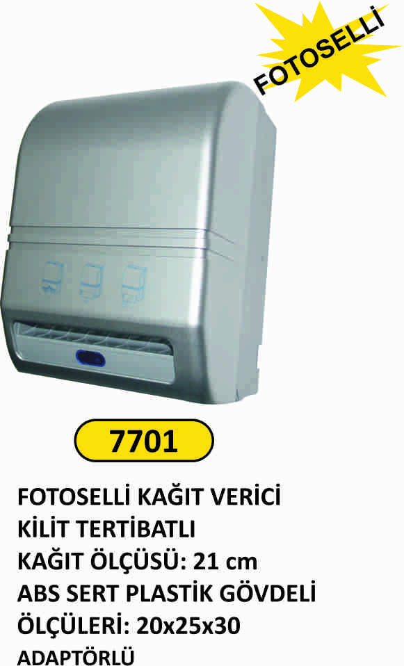 7701 Fotoselli Kağıt Verici Kilit Tertibatlı