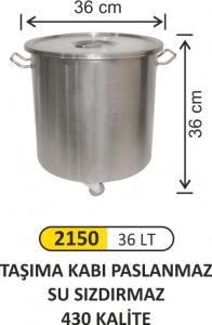 2150 Taşıma Kabı Tekerlekli Paslanmaz