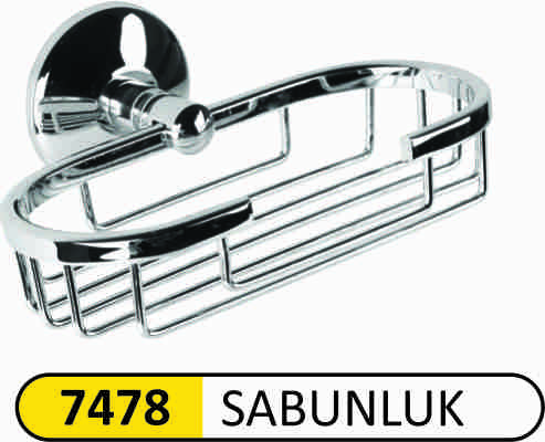 7478 Tel Oval Sabunluk Rozetli Pirinç