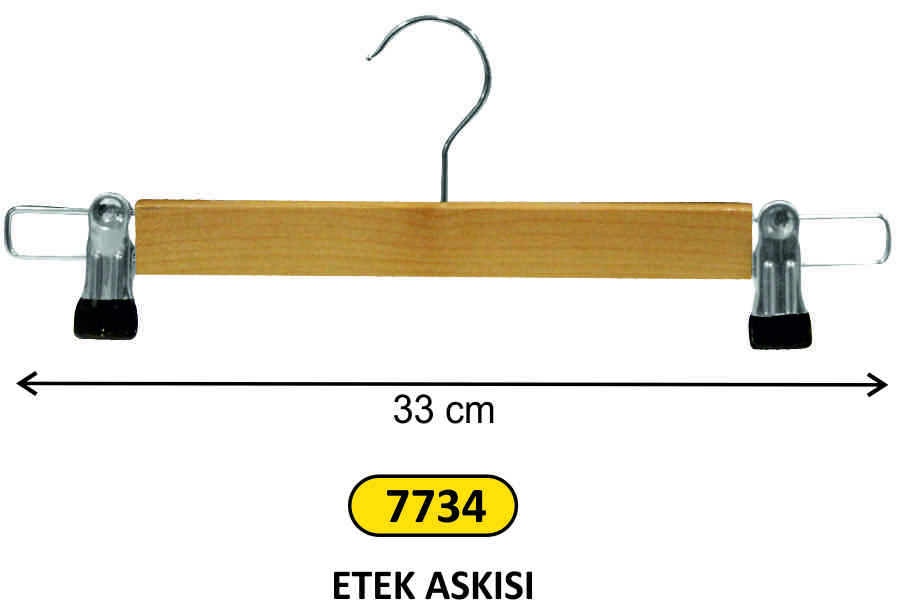 7734 Ahşap Etek Askısı