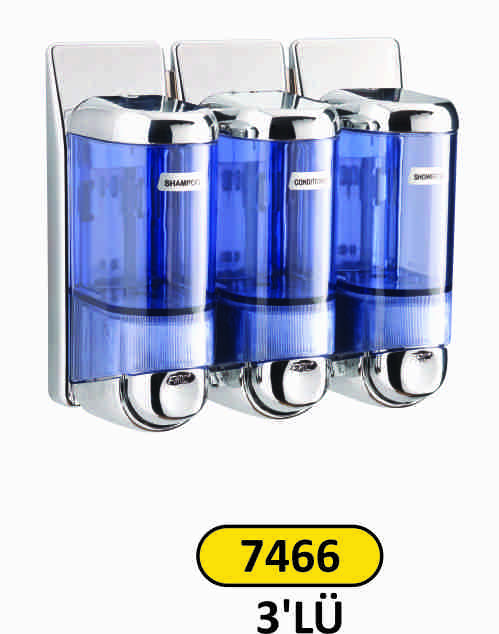 7466 Sıvı Sabunluk Ve Şampuan Verici 3 Lü 0.170 Ml